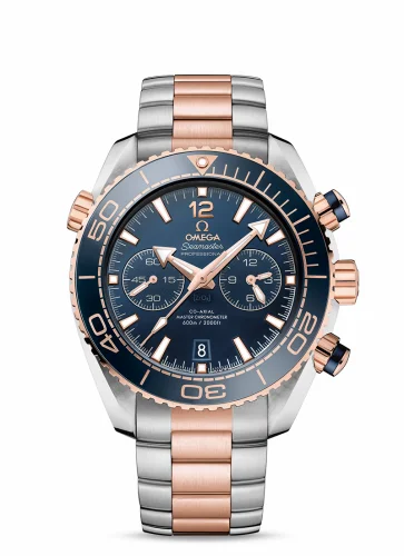 Omega Seamaster Planet Ocean 600M Co-Axial 45.5 Master Chronometer Chronograph Stainless Steel / Sedna Gold / Blue / Bracelet 215.20.46.51.03.001 (21520465103001)
